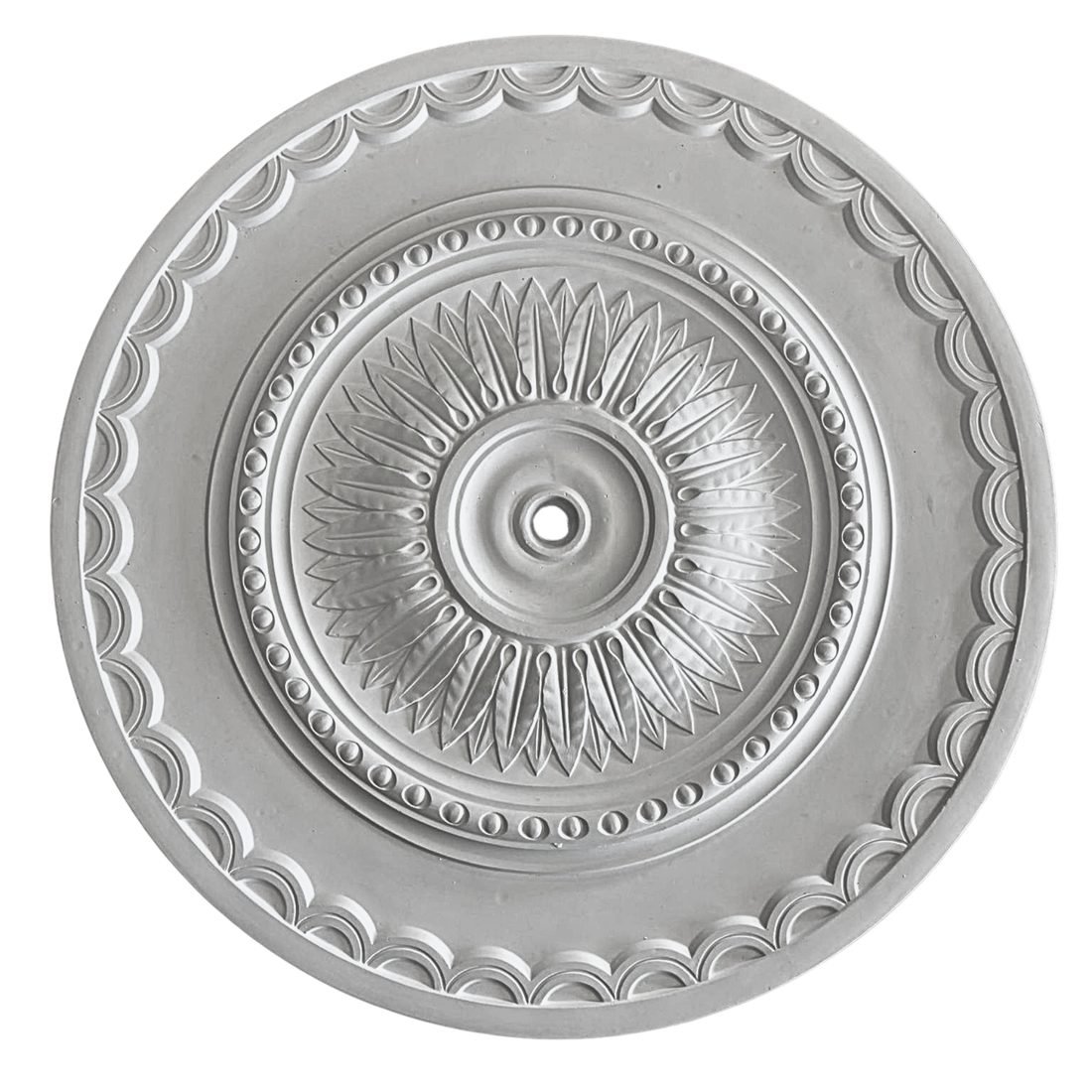 Technical diagram showing ceiling rose diameter: 750mm