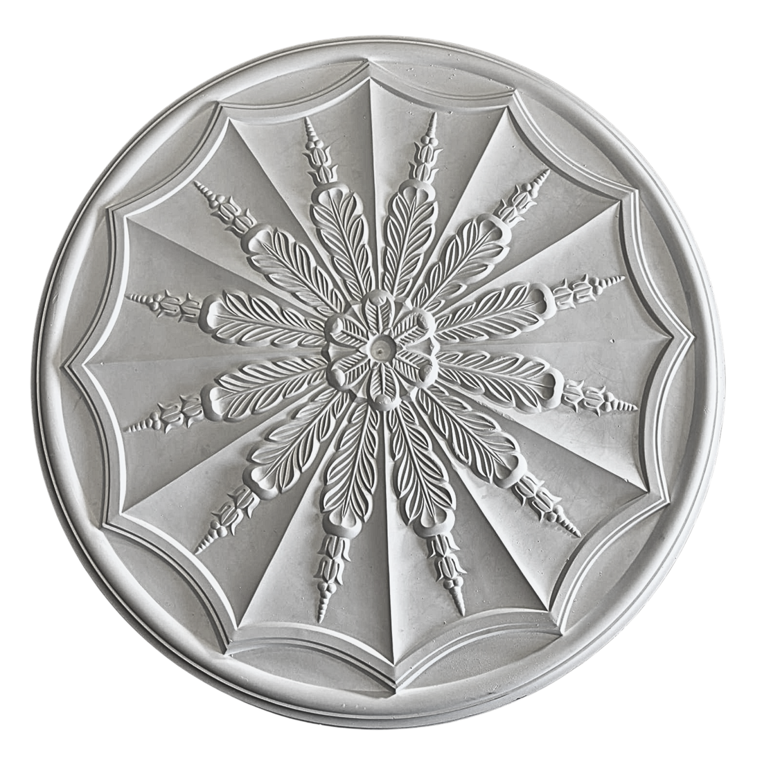 Technical diagram showing ceiling rose diameter: 730mm