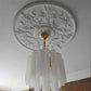 Example of  Installed Large Ornate Plaster ceiling rose