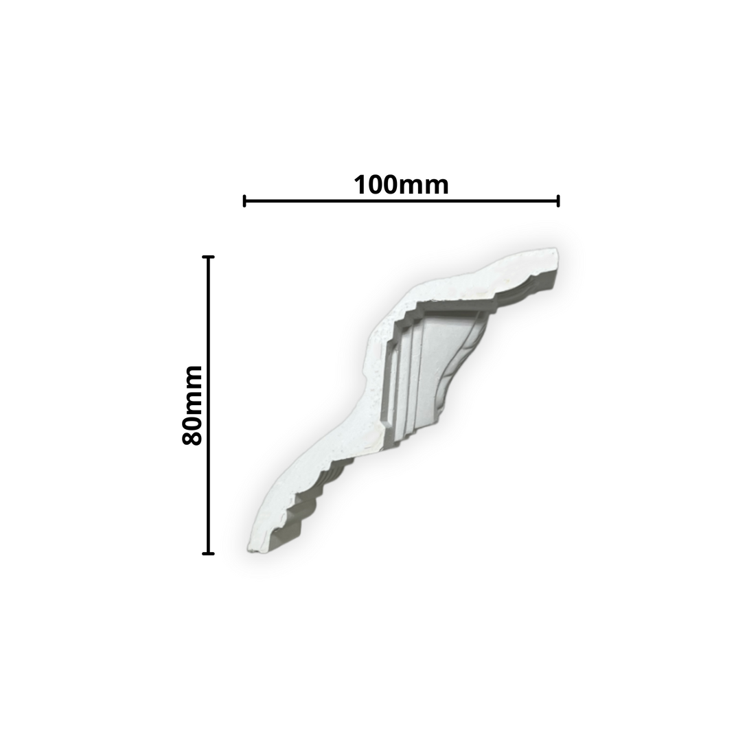 Plaster Coving Ornate Victorian 80mm Drop MPC012