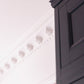 victorian dentil coving in pink bedroom