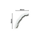 Plaster Coving Dentil Egg & Dart 90mm Drop MPC019