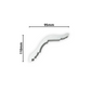 Plaster Coving 110mm Drop MPC025