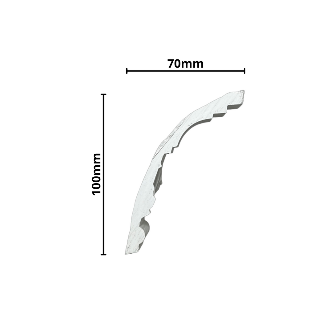 Plaster Coving Flowers 100mm Drop MPC030