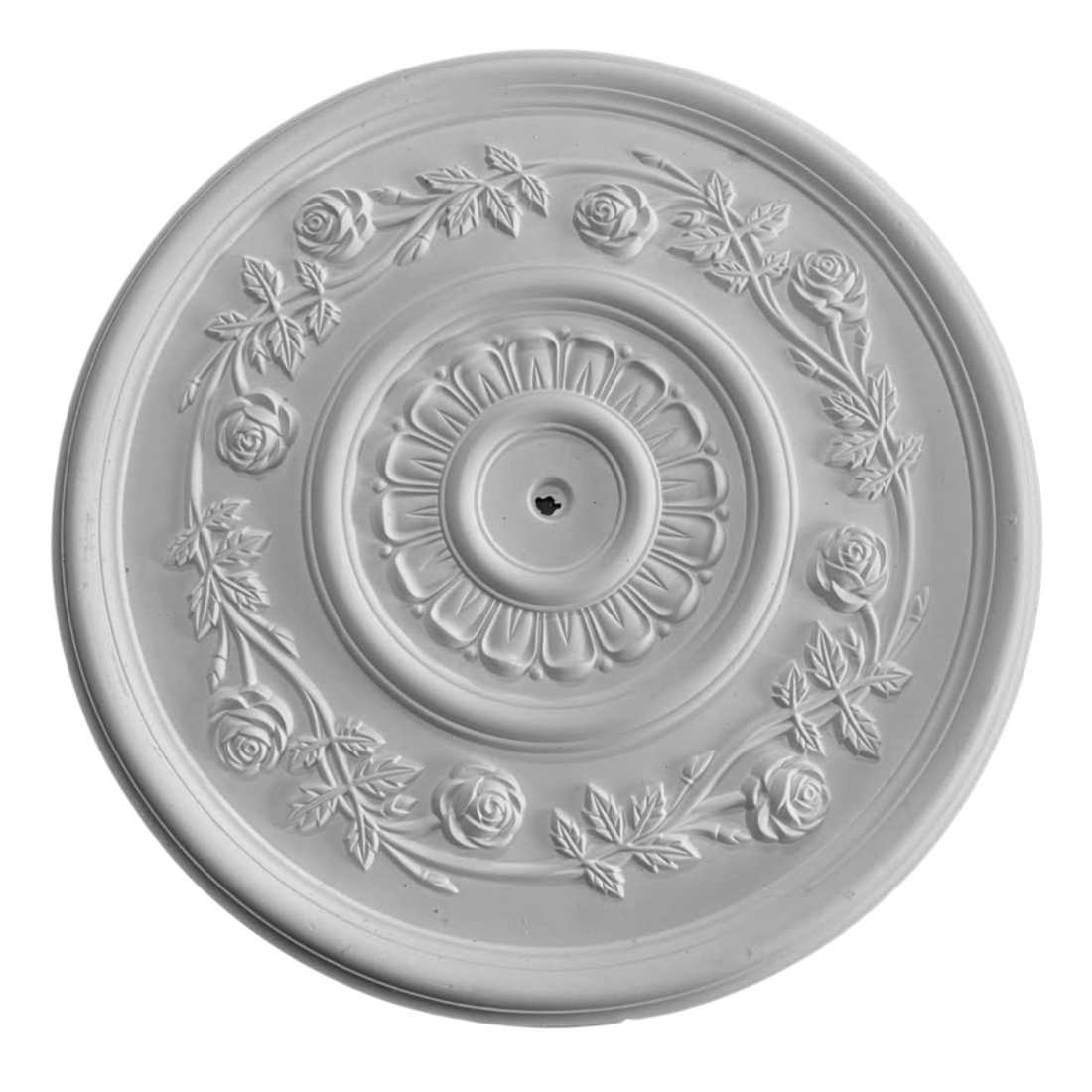 Technical diagram showing ceiling rose diameter: 600mm