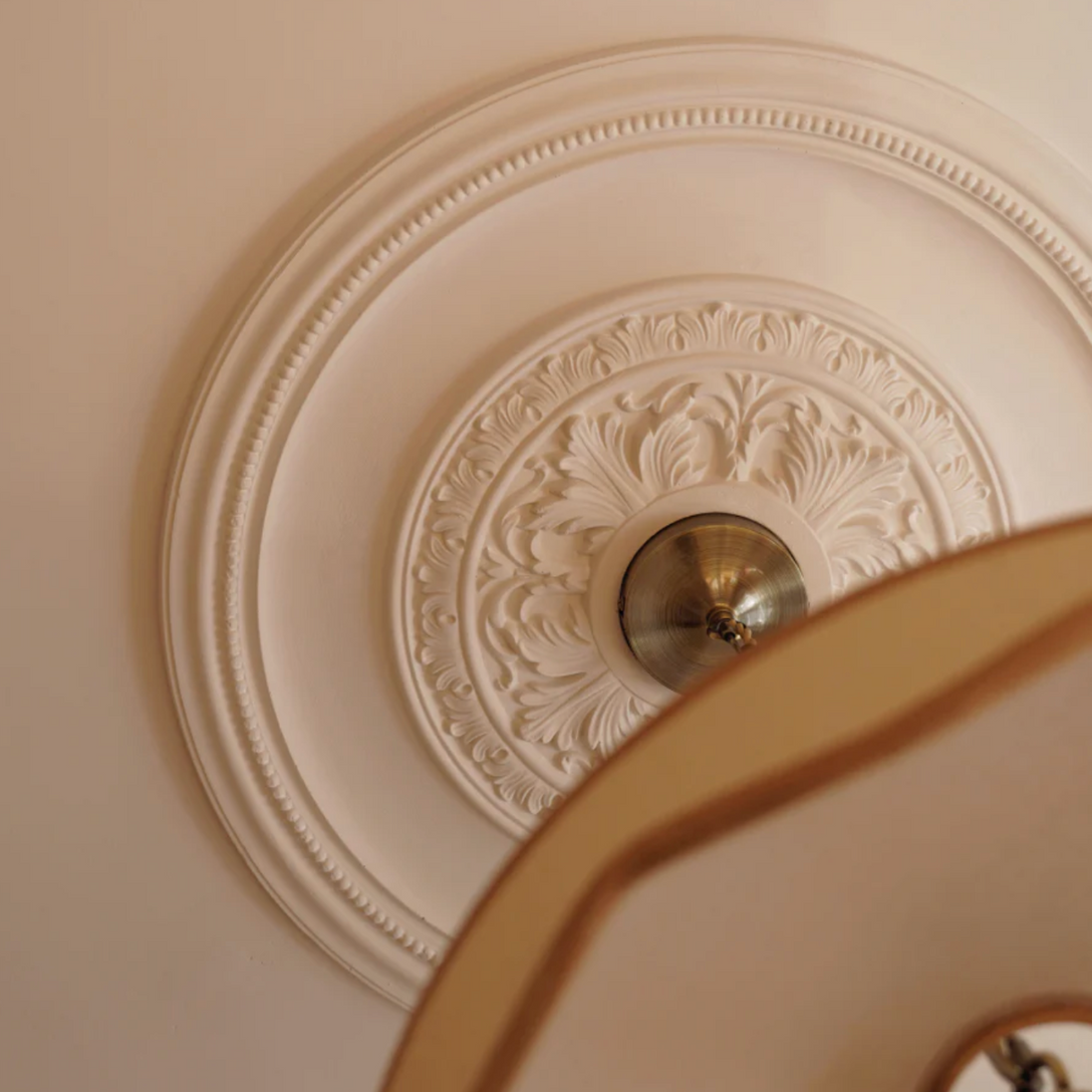 Close up of Victorian Plaster Ceiling Rose
