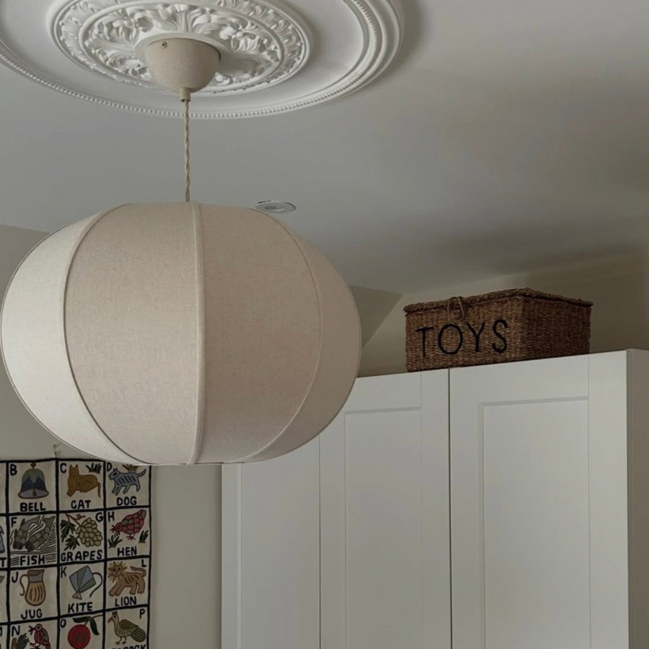 Close up of Victorian Plaster Ceiling Rose