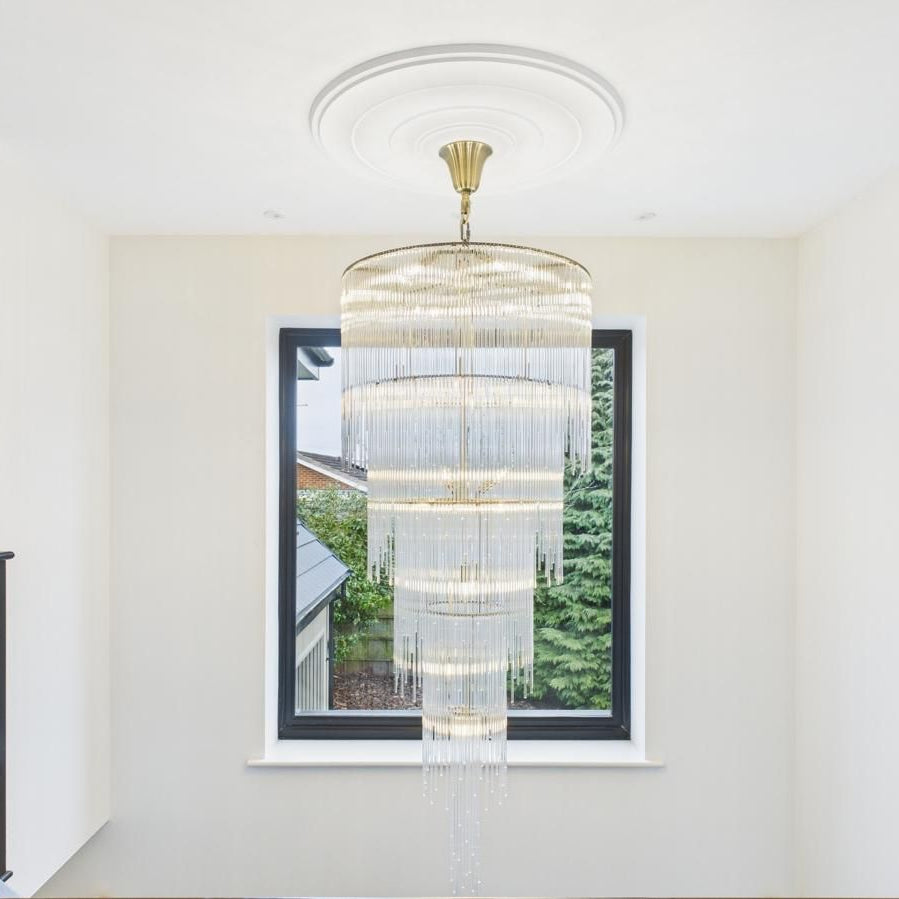 External Ceiling Rose Large Plain Spun Plaster Ceiling Rose 1000mm | Plaster Ceiling Roses