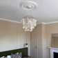 victorian plaster cornice in cream room