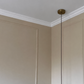 small plaster cornice in cream bedroom