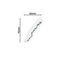 Plaster Coving Dentil 75mm Drop SPC015