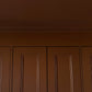 Dentil coving installed in dark room