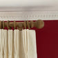 small plaster cornice shown fitted above curtain riail