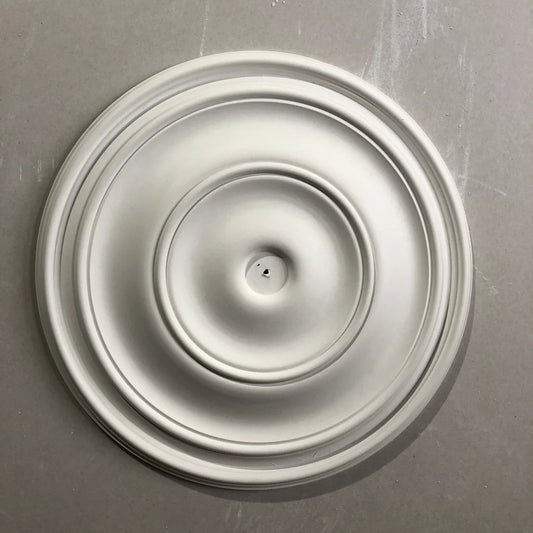 close up plain spun victorian ceiling rose