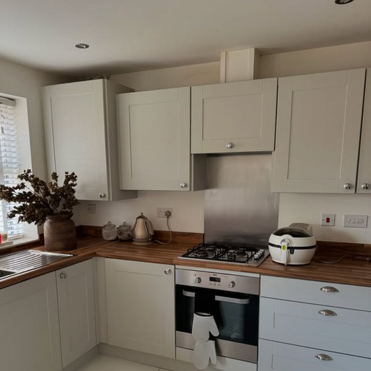 Kitchen before coving instillation