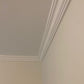 victorian plaster cornice in white room