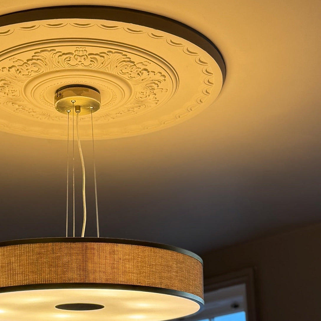 Close up of Victorian Plaster Ceiling Rose