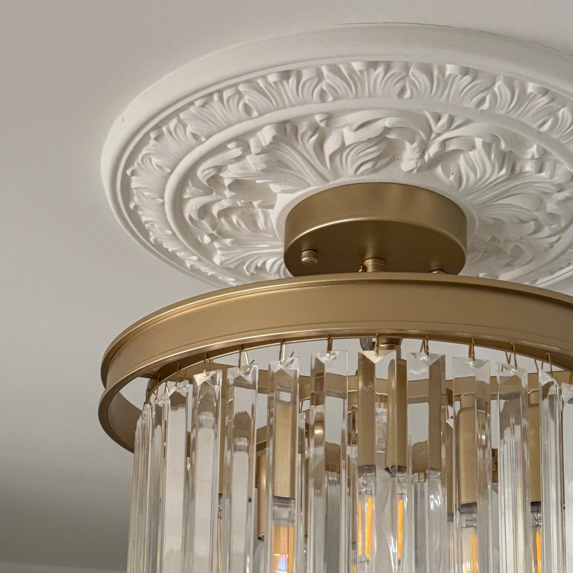 Close up of Small Acanthus Ceiling Rose