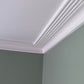 corner section of classic plaster ceiling coving