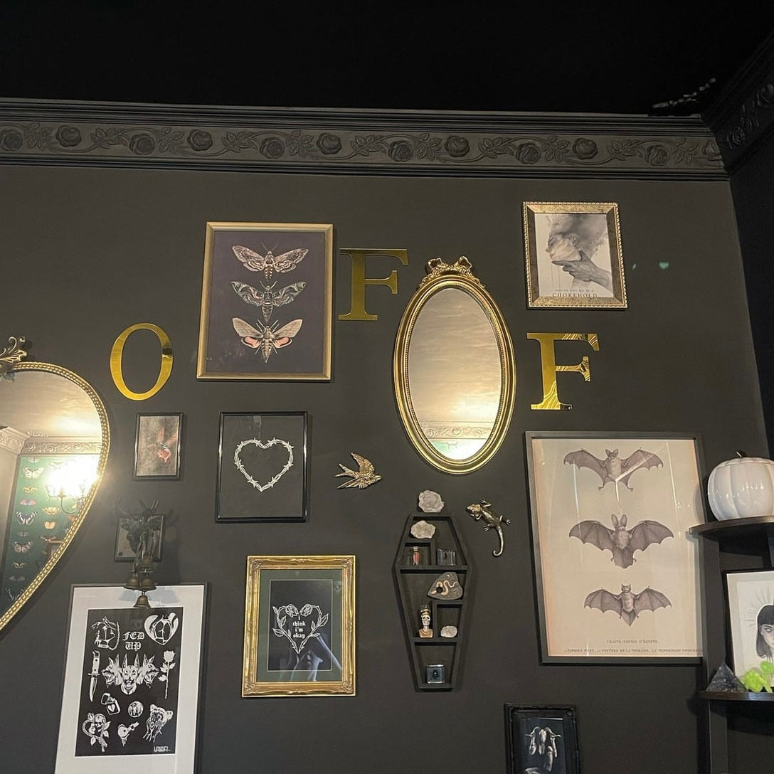 example of ornate plaster coving colour drenched in black