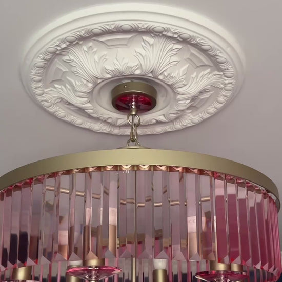 Video of Installed Victorian Plaster Ceiling Rose
