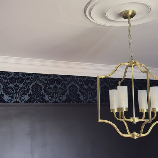 600mm Plain Spun Plaster Ceiling Rose