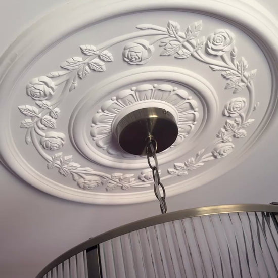 Video of Installed Victorian Plaster Ceiling Rose