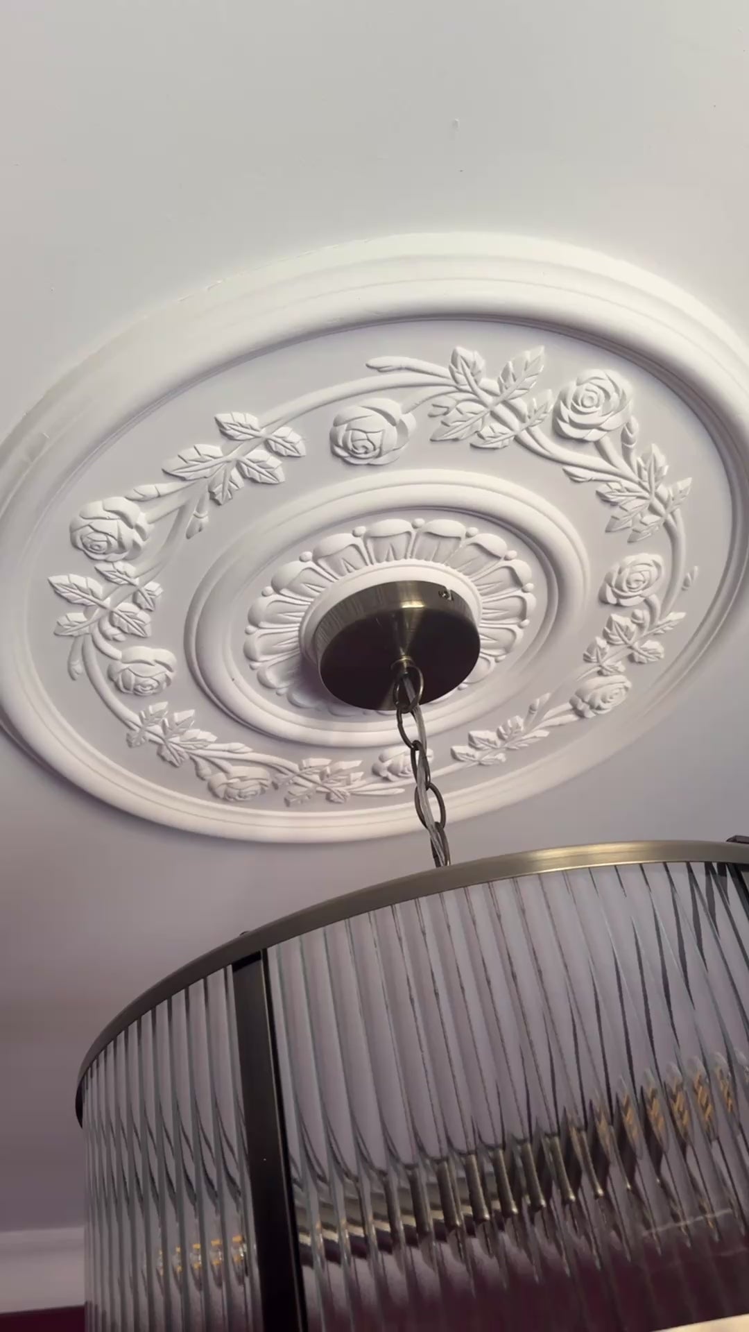 Video of Installed Victorian Plaster Ceiling Rose