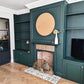 Large Acanthus Leaf coving above fireplace