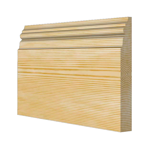Medium Victorian Timber Skirting Board 168mm x 21mm SB008 - PlasterCeilingRoses.com