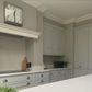 image shows victorian plaster cornice fitted in kitchen