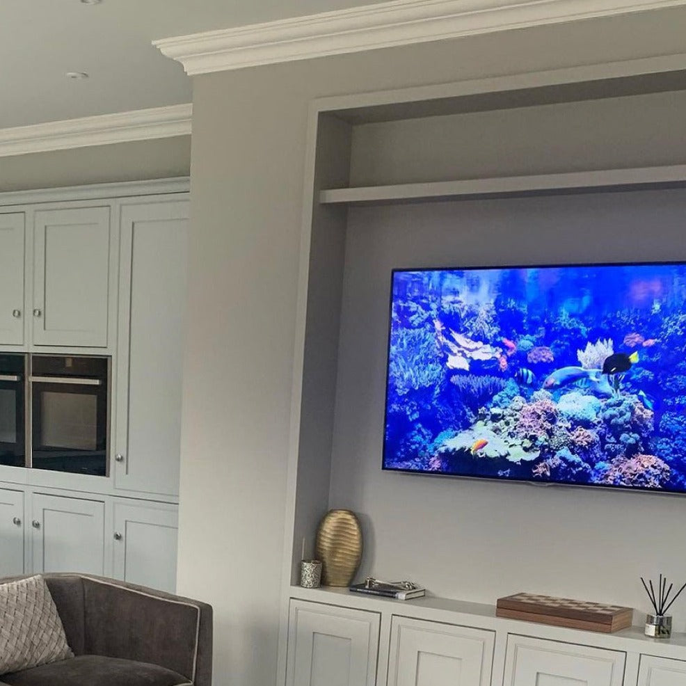 example photo of victorian style plaster coving shown in living room