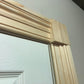 detailed photo showing Victorian Timber Architrave with corner block 94mm x 28mm 