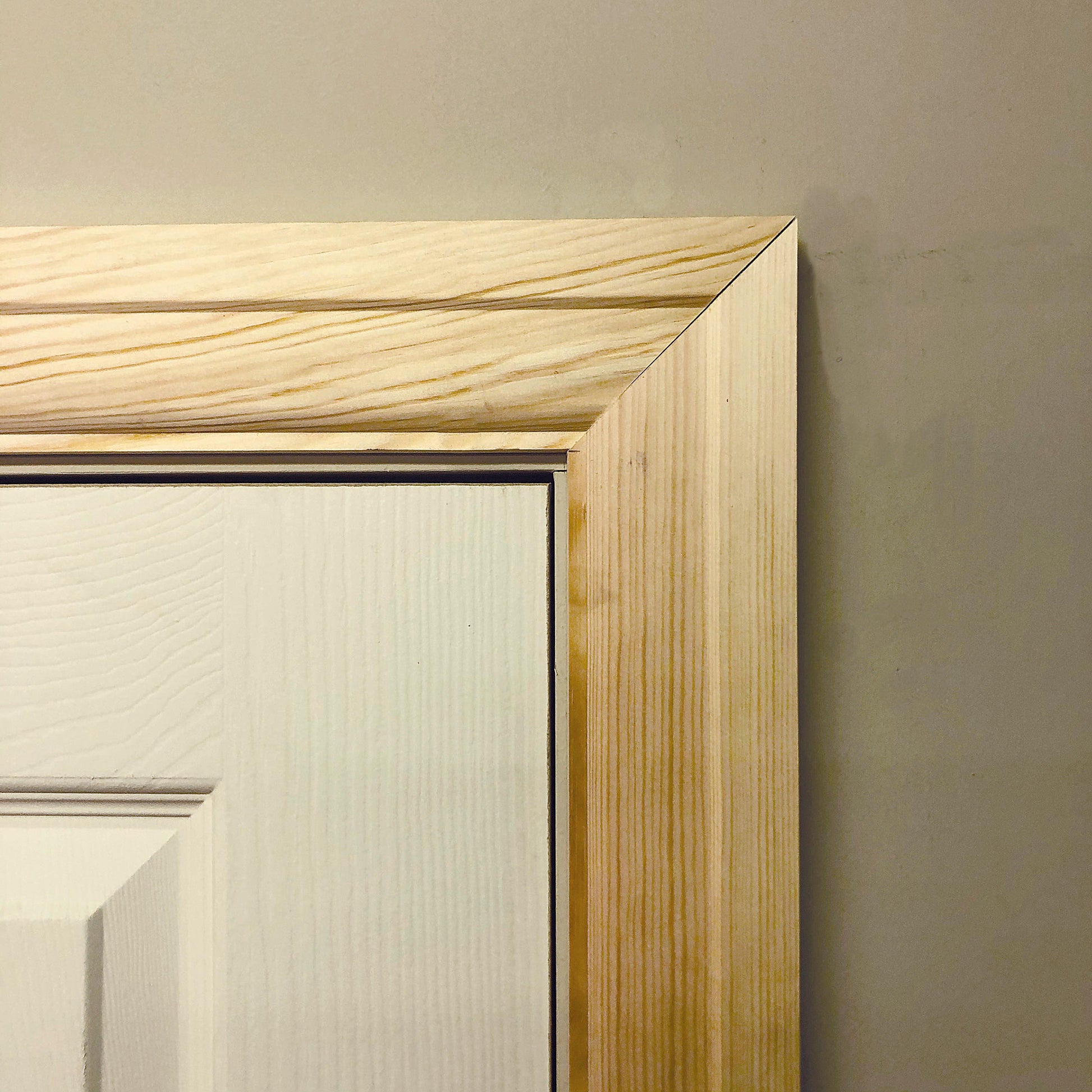 image shows Victorian Timber Architrave fitted on door 21mm x 69mm 