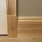 Victorian reeded pine Timber Architrave shown meeting skirting board 67mm x 20mm 