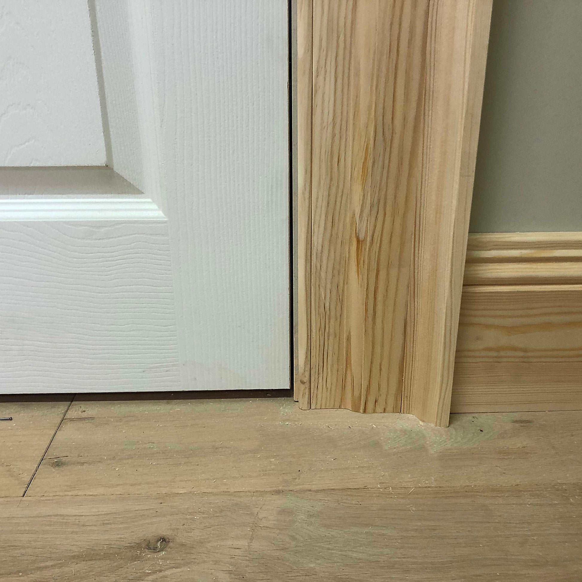 Large Victorian Architrave shown joining with skirting board 135mm x 45mm 