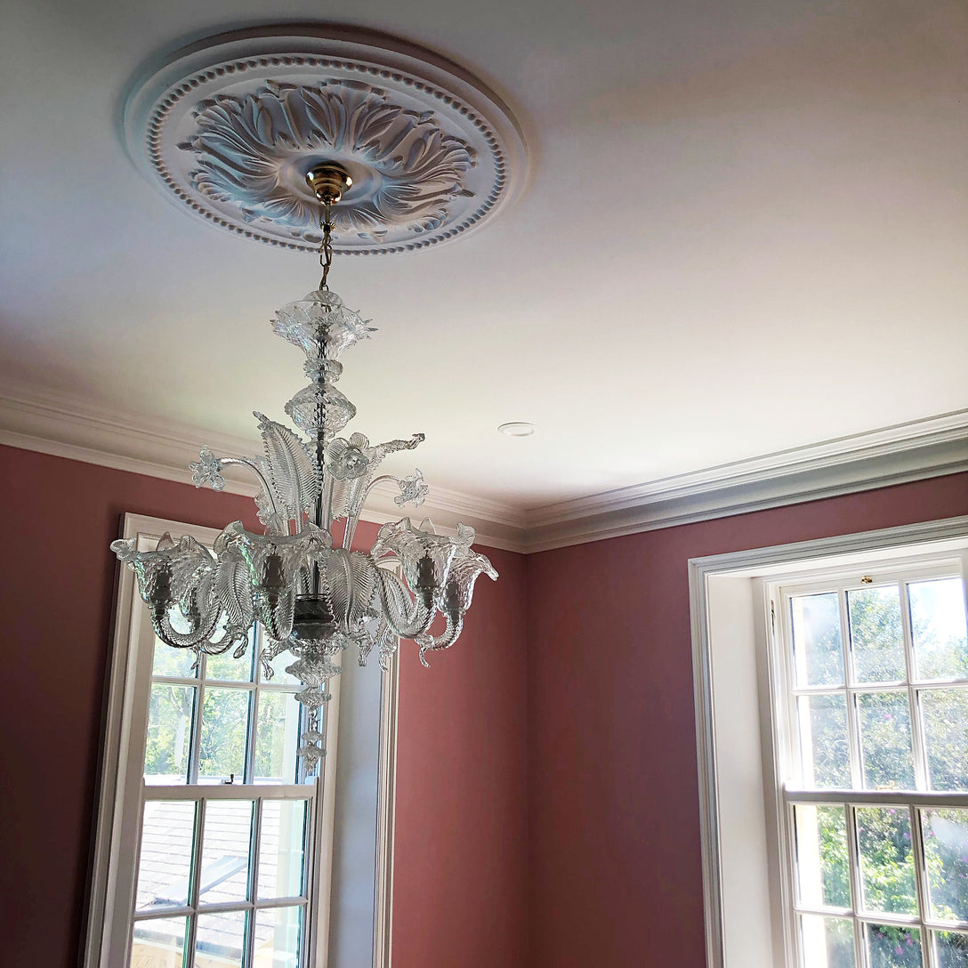 Victorian Swan Neck coving in period room