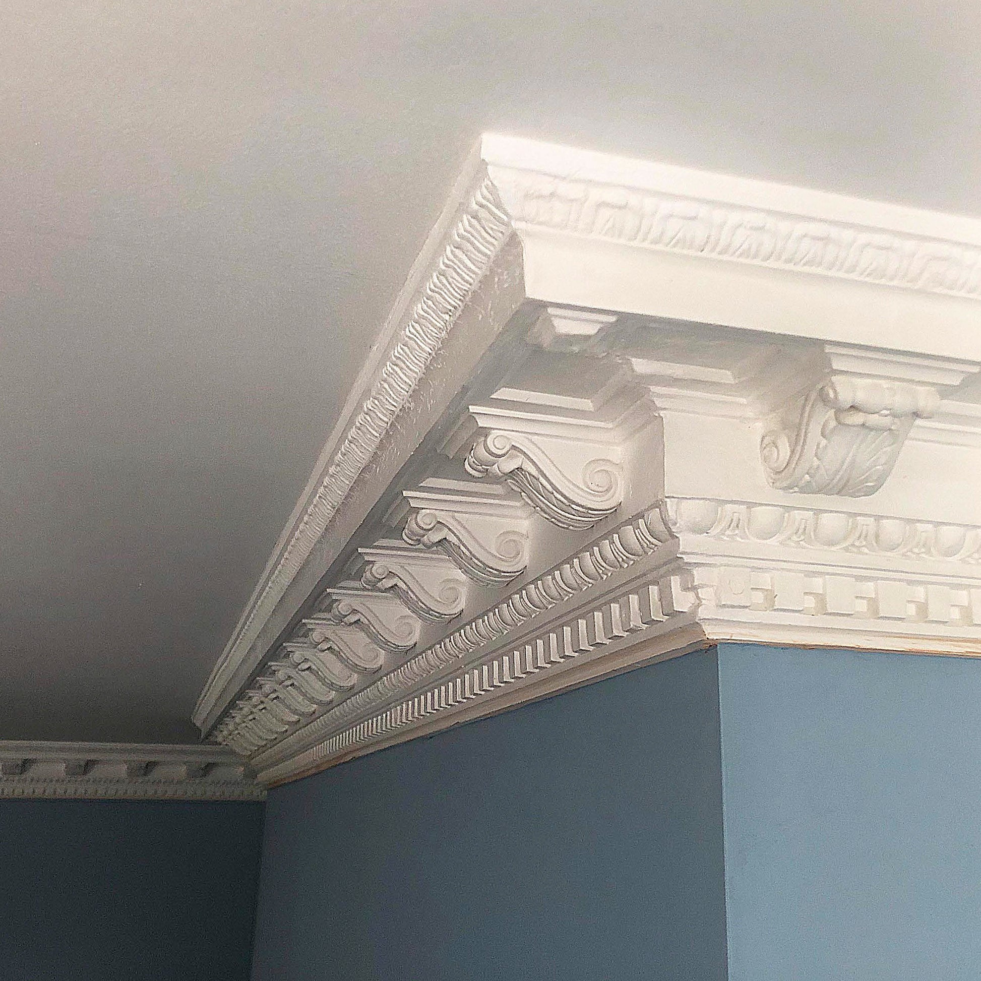 Plaster Coving Victorian Entrance Hall 175mm Drop LPC019 - PlasterCeilingRoses.com