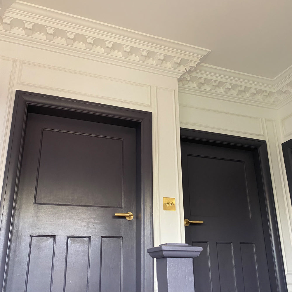 Large Victorian Modillion cornice above doorways