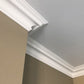 complex section of Swan Neck Plaster cornice 125mm 