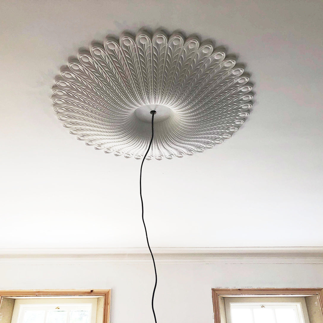 Artex Georgian Ceiling Rose Large | Shelly Lighting