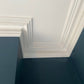 image of Traditional London Victorian Plaster cornice against blue paint (150MM)