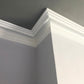 corner section of Traditional Victorian Paster cornice 150MM 