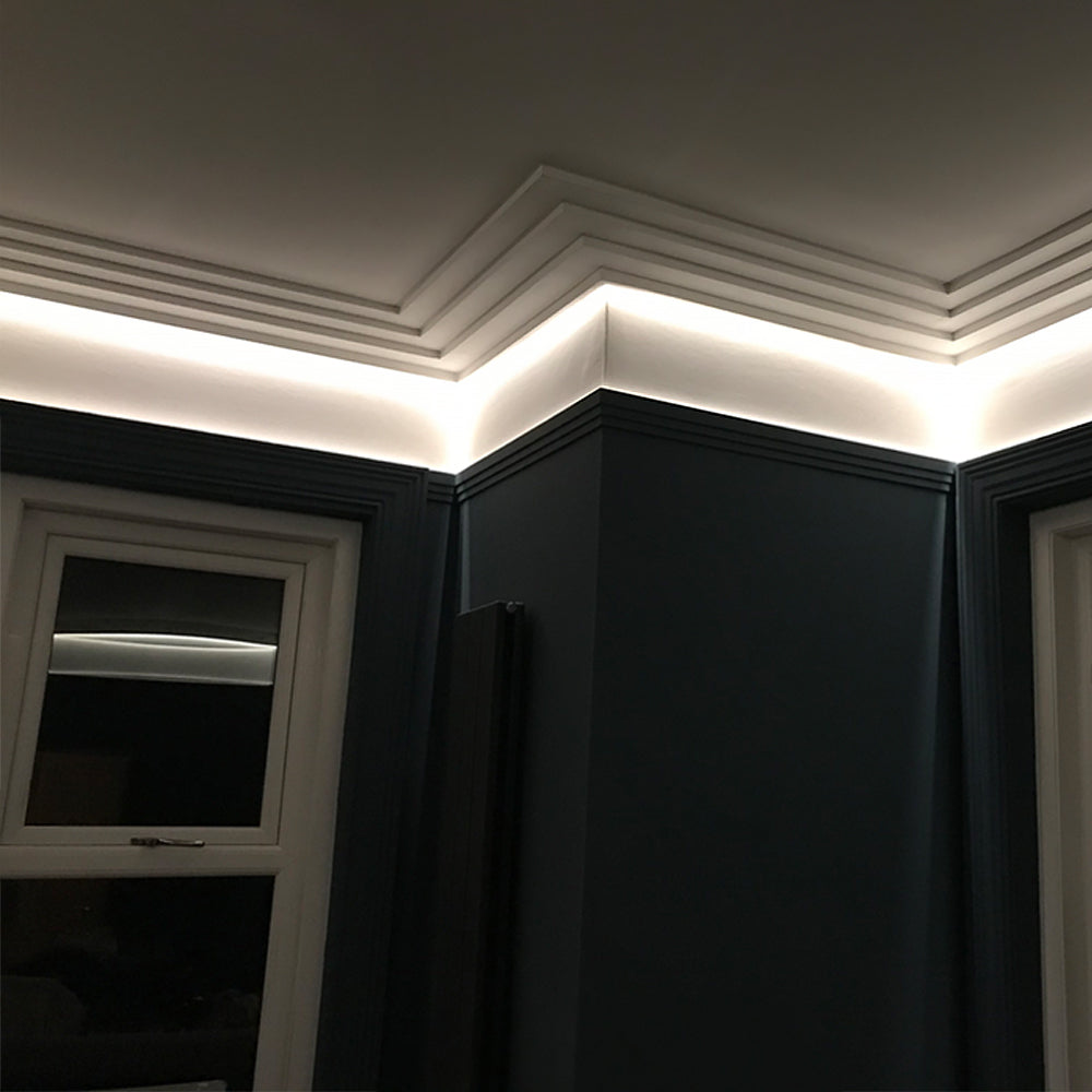 Coving Large 3 Step Art Deco Plaster Coving LPC075 | Plaster Ceiling Roses