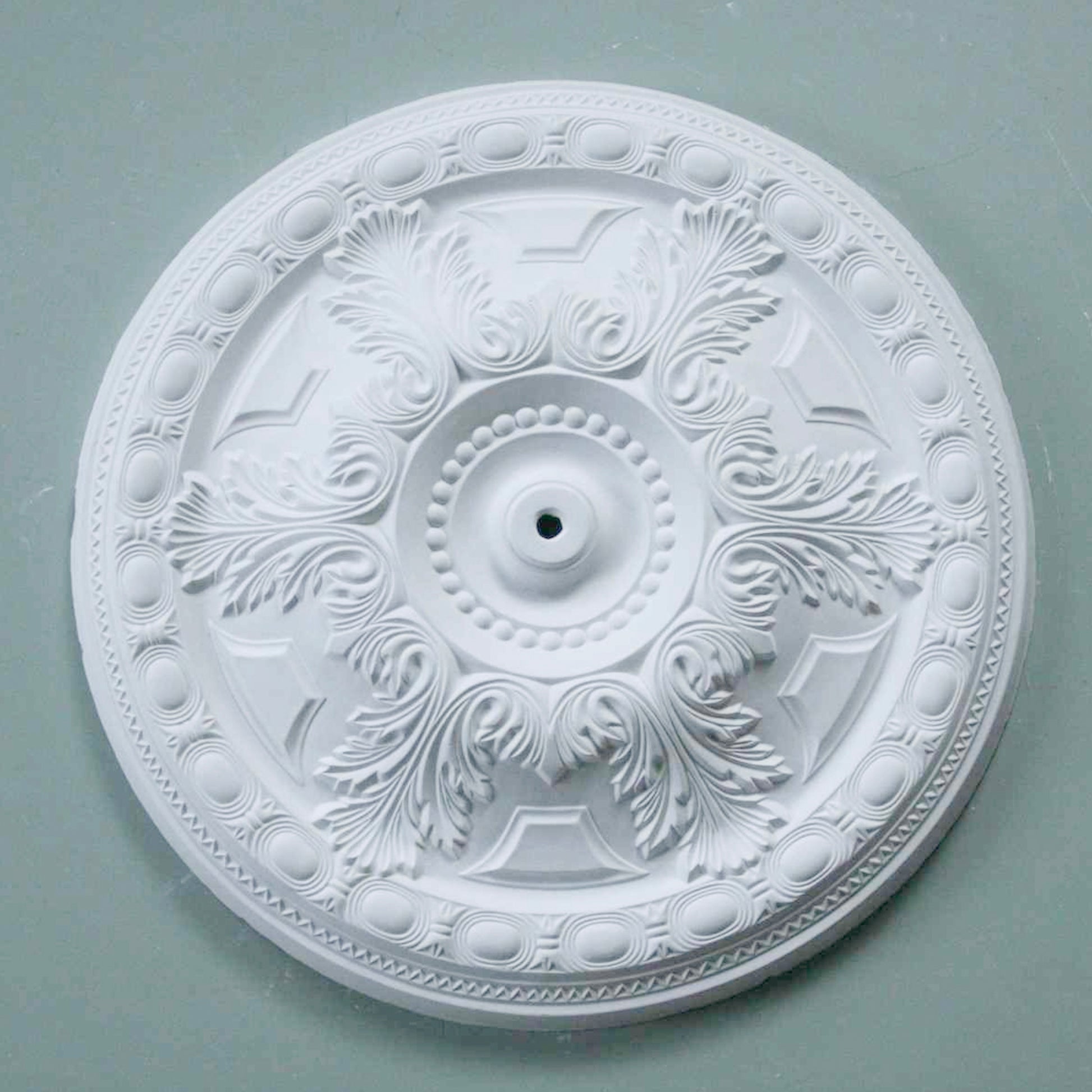 Large Acanthus Leaf Plaster Ceiling Rose display