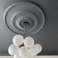 Large Sunflower Ceiling Rose with modern light fitting