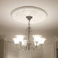Wild Rose Plaster Ceiling Rose customer example