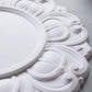 Floral plain centre ceiling rose floral detailing