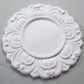 Floral plain centre ceiling rose up-close detailing