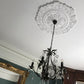 Victorian Plaster Ceiling Rose shown after instillation  850mm